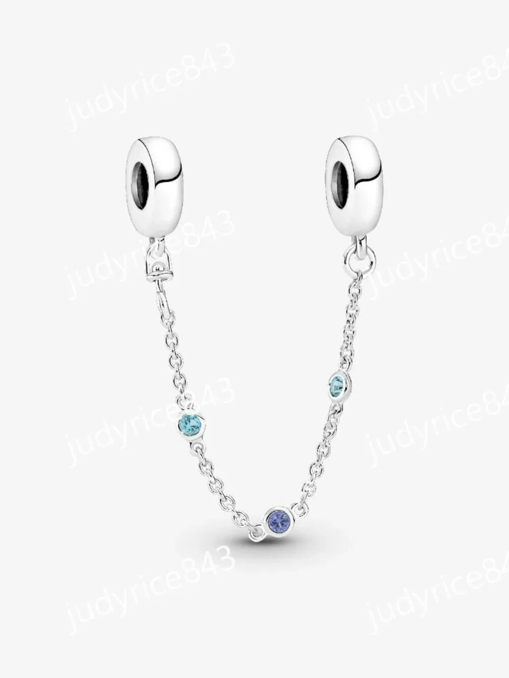 Pandora Triple Blue Stone Safety Chain